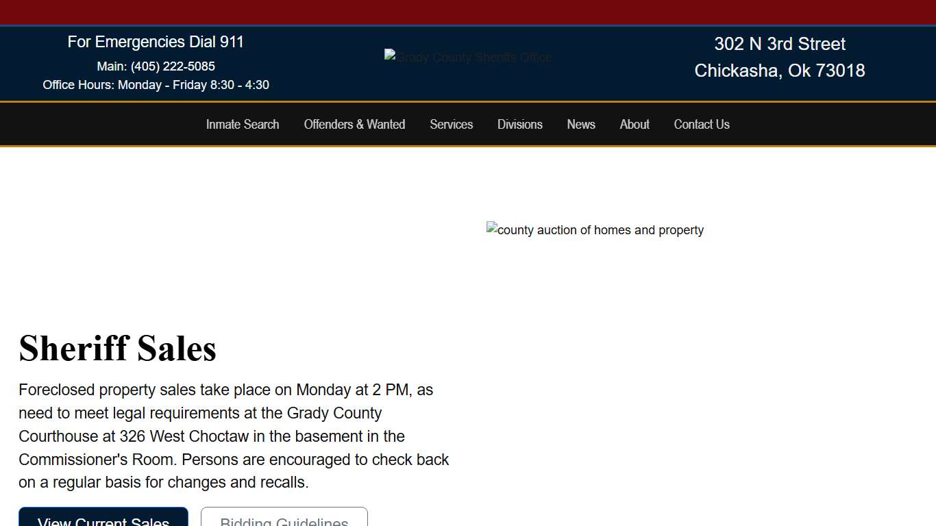 Sheriff Sales - Grady County Sheriff's Office